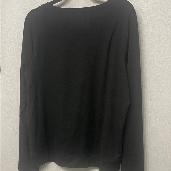 GapFit Black Brushed Tech Jersey Long Sleeve Top XL - Picture 3 of 7